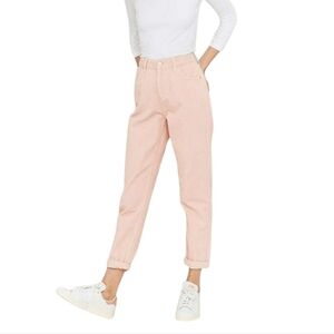 BDG Urban Outfitters Pink Cotton Corduroy Tapered Leg Mom High Rise Pant Size 30